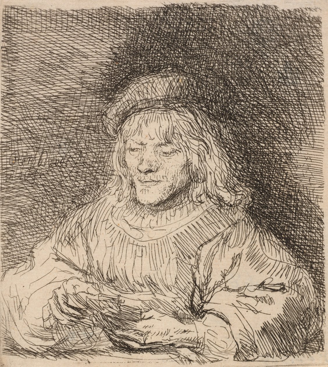 Kortspilleren, 1641. av Rembrandt van Rijn