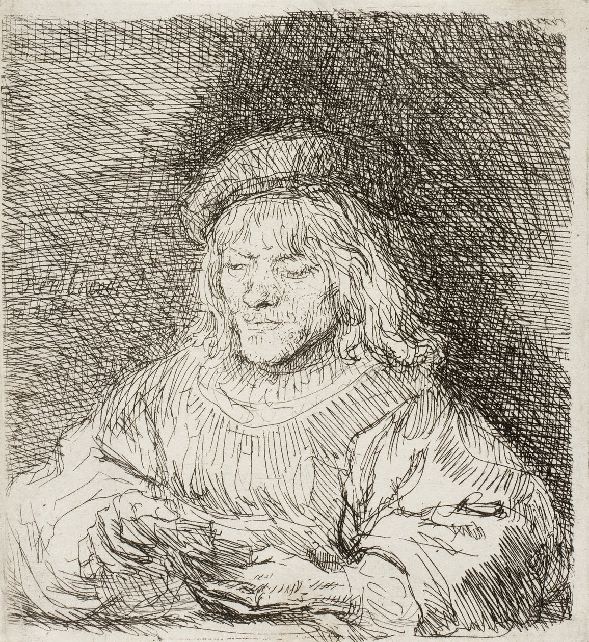 Kortspilleren, 1641 av Rembrandt van Rijn