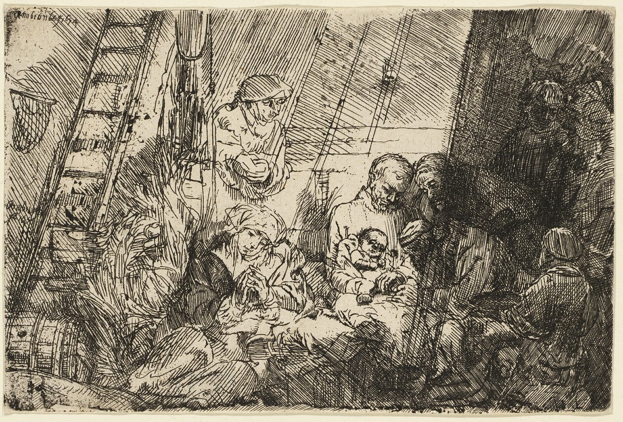 Omskjæringen i stallen av Rembrandt van Rijn