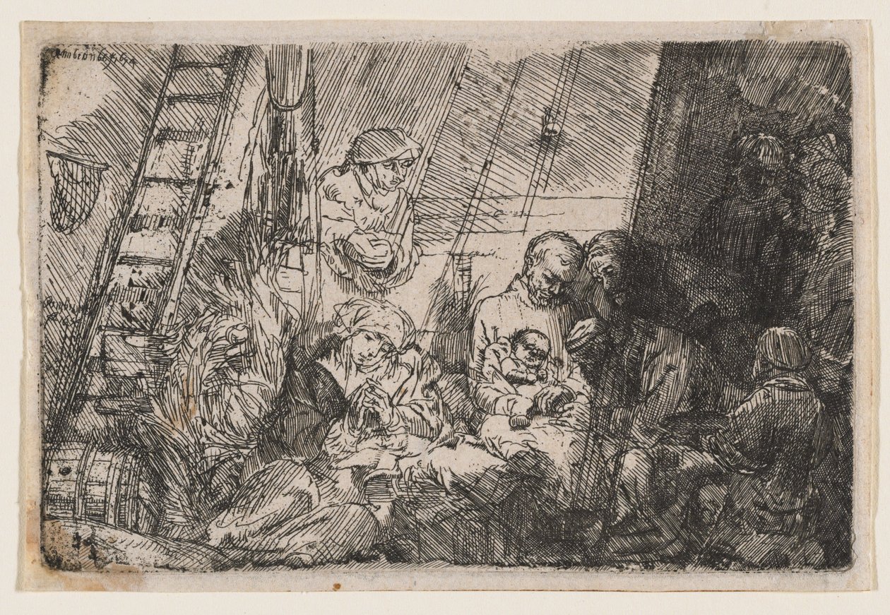 Omskjæringen i stallen av Rembrandt van Rijn