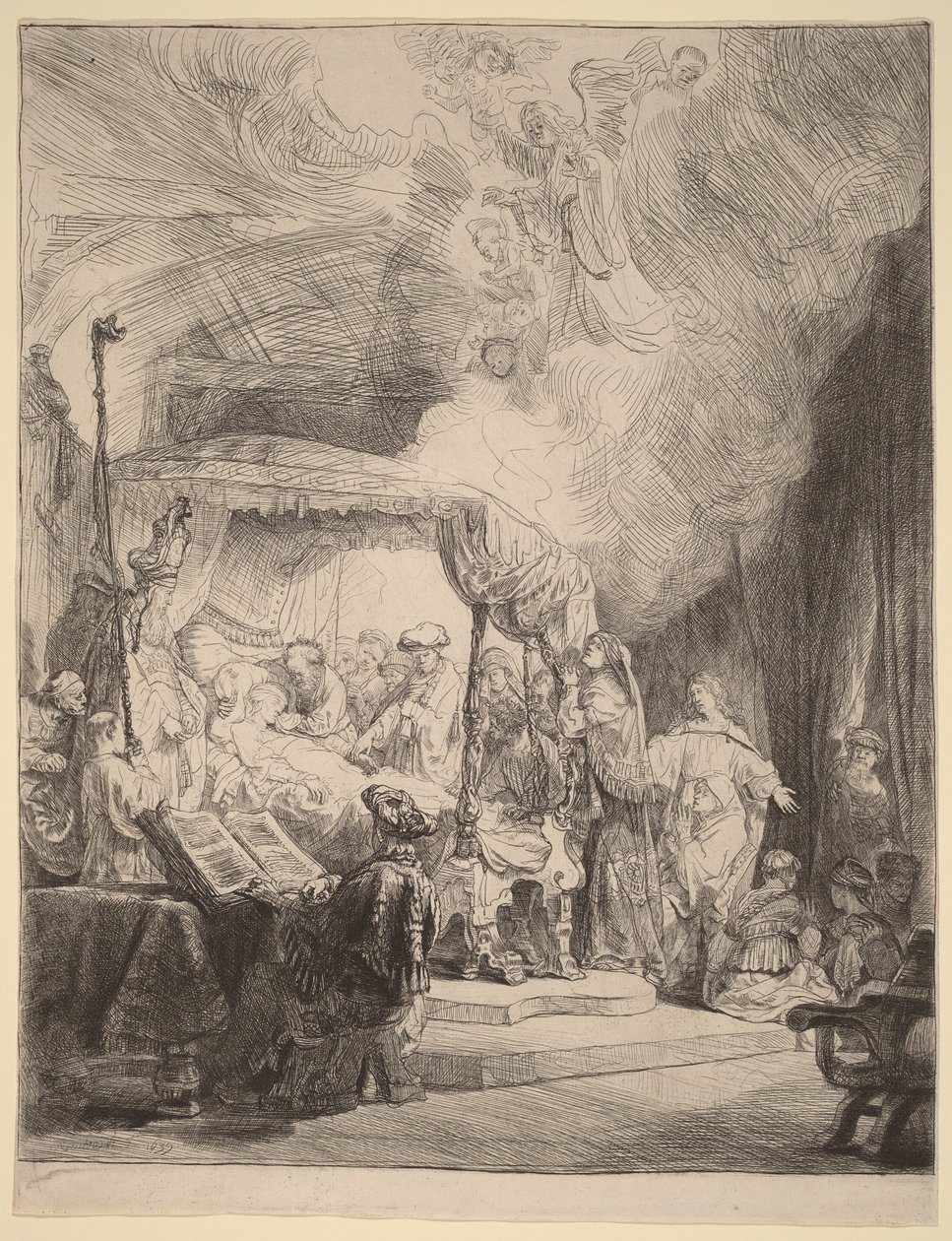 Jomfru Marias død av Rembrandt van Rijn
