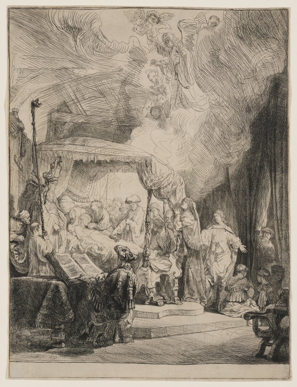 Jomfru Marias død av Rembrandt van Rijn