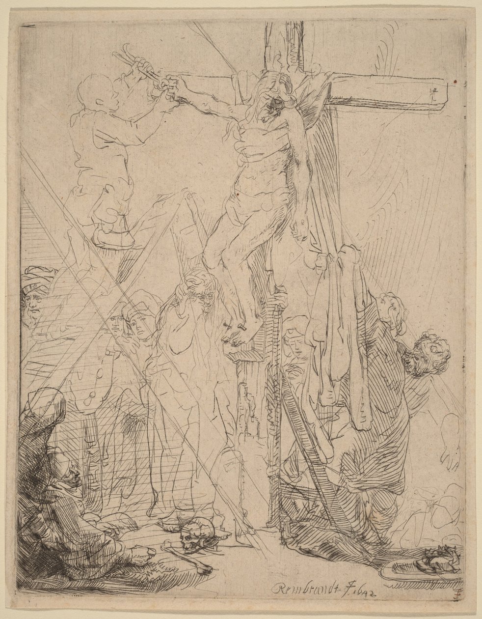 Nedtagningen fra korset: en skisse av Rembrandt van Rijn