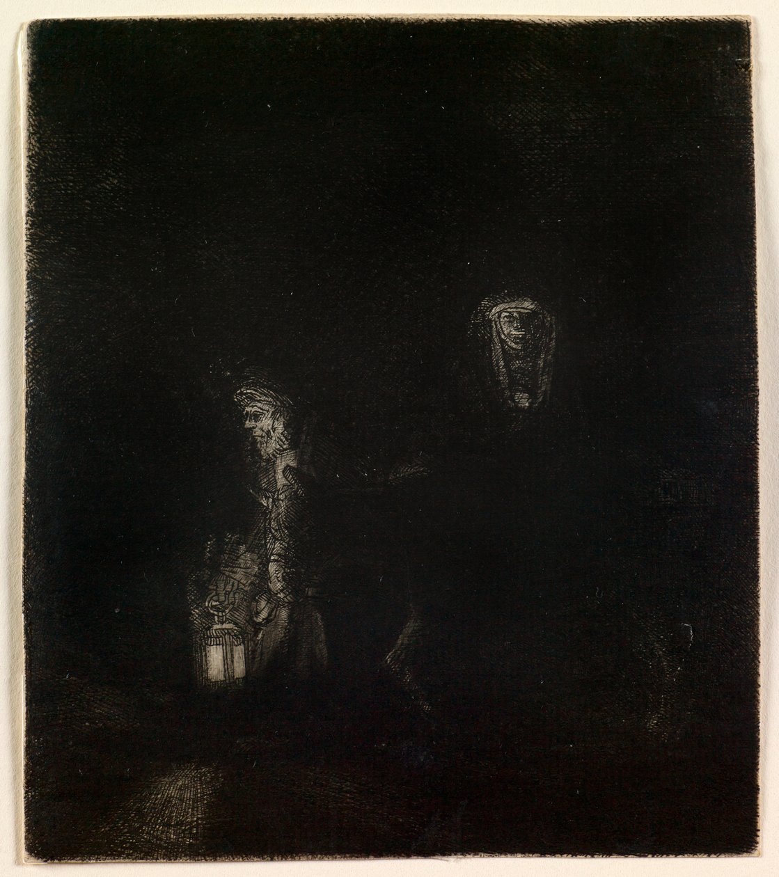 Flukten til Egypt (et nattstykke) av Rembrandt van Rijn