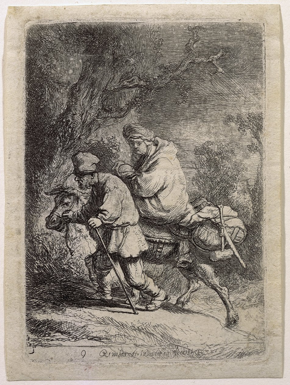 Flykten til Egypt av Rembrandt van Rijn