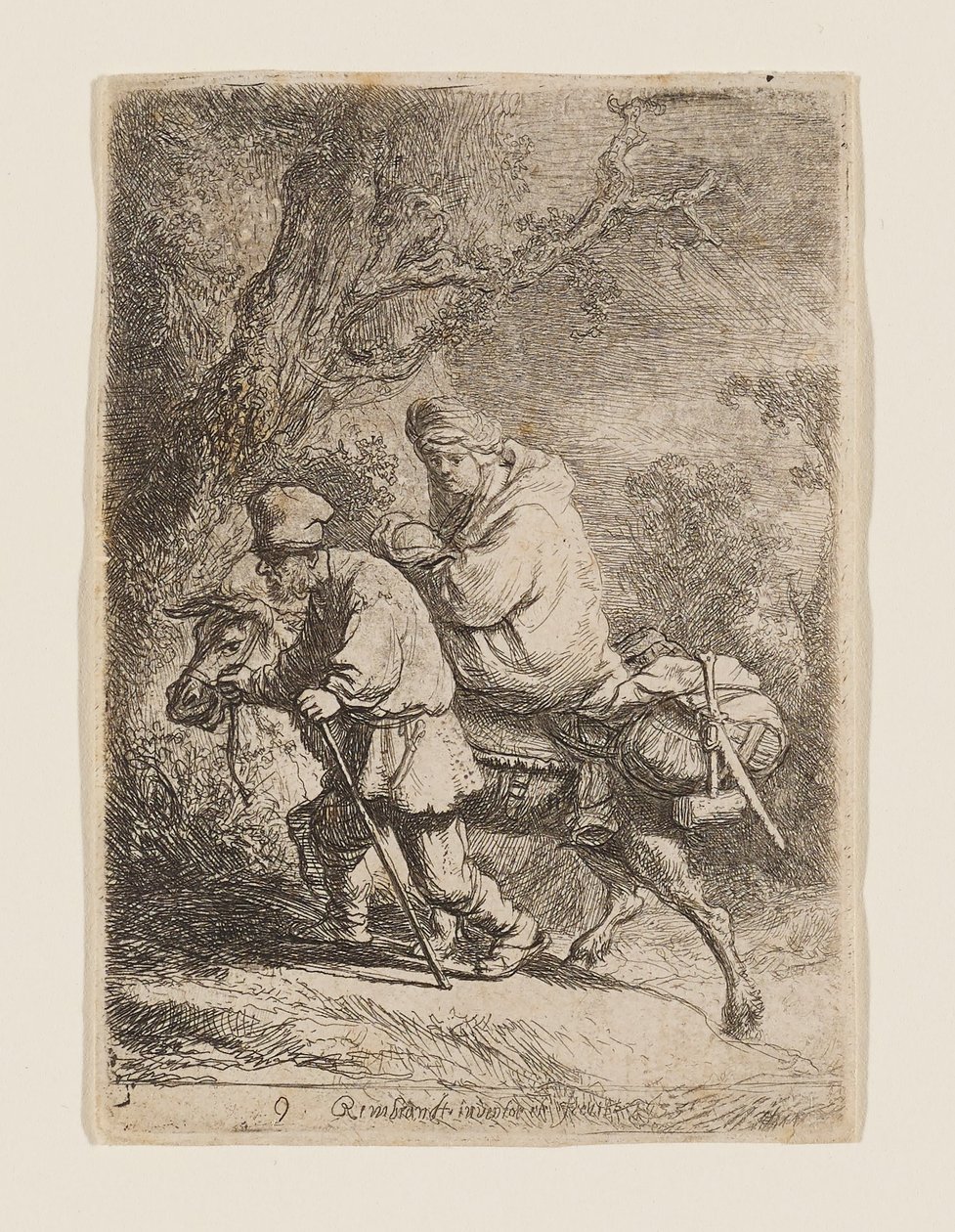 Flukten til Egypt av Rembrandt van Rijn