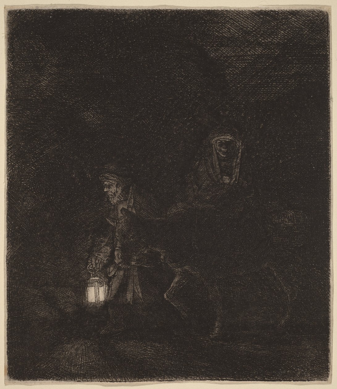 Flukten til Egypt av Rembrandt van Rijn