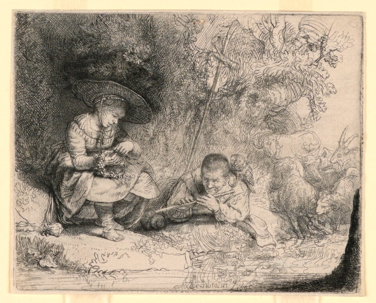 Fløytespilleren av Rembrandt van Rijn
