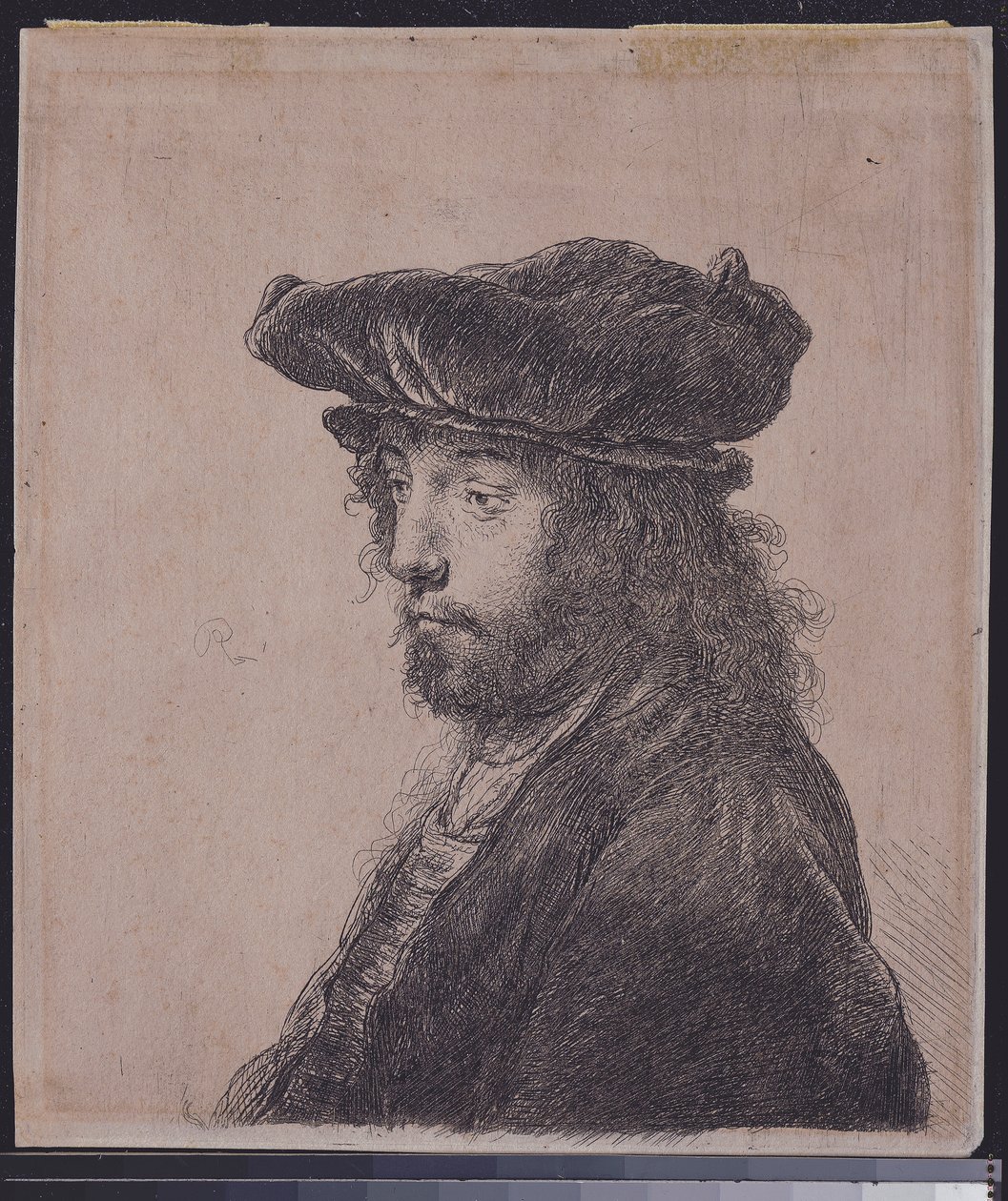 Det fjerde orientalske hodet, ca. 1635 av Rembrandt van Rijn