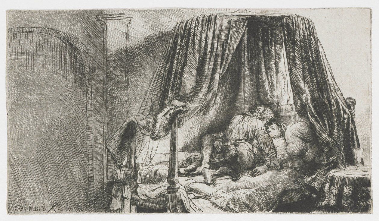 Den franske sengen av Rembrandt van Rijn