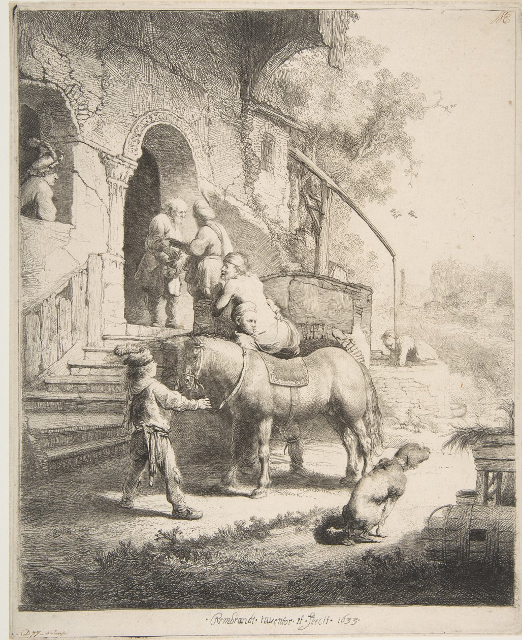 Den barmhjertige samaritan, 1633. av Rembrandt van Rijn