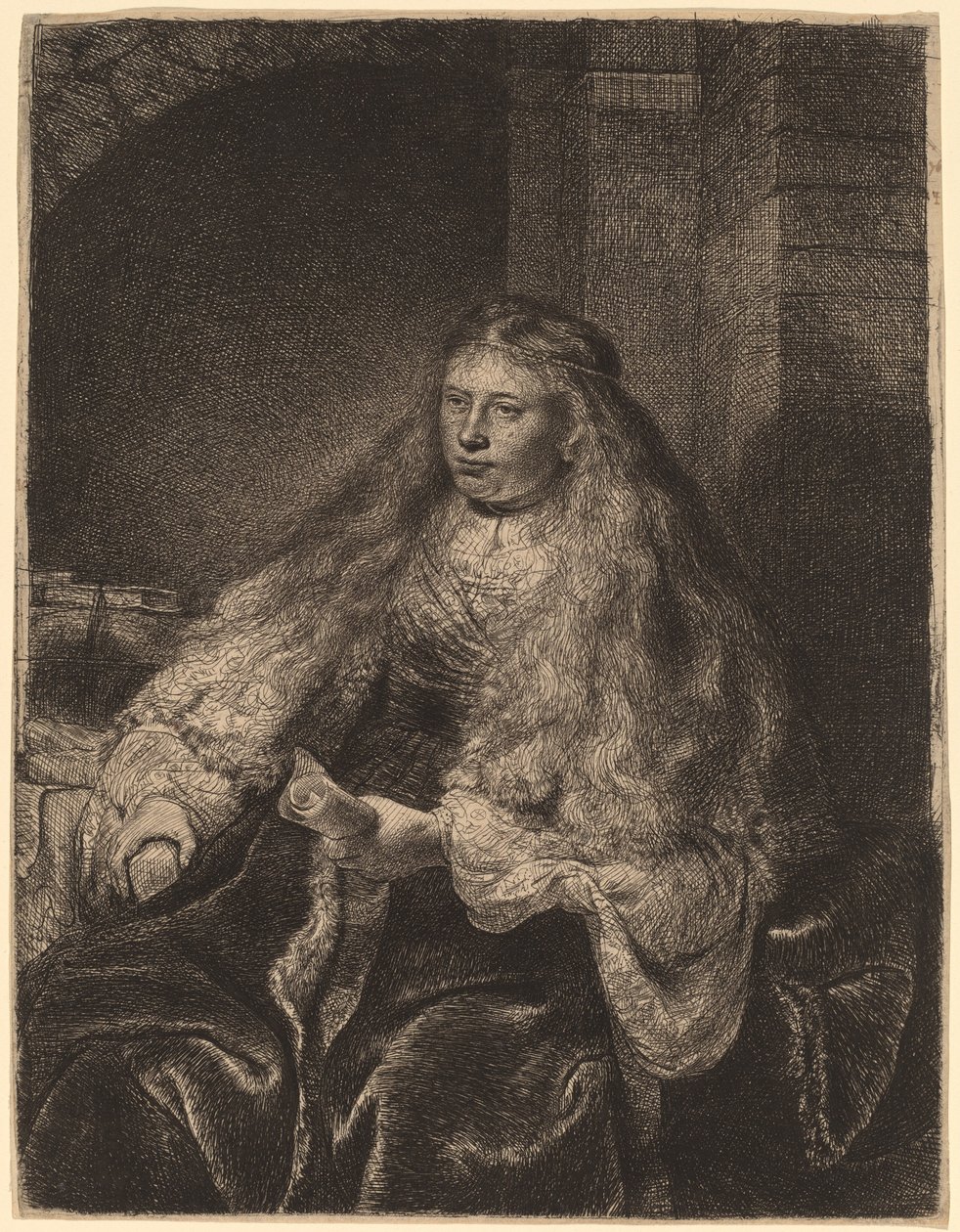 Den store jødiske bruden av Rembrandt van Rijn