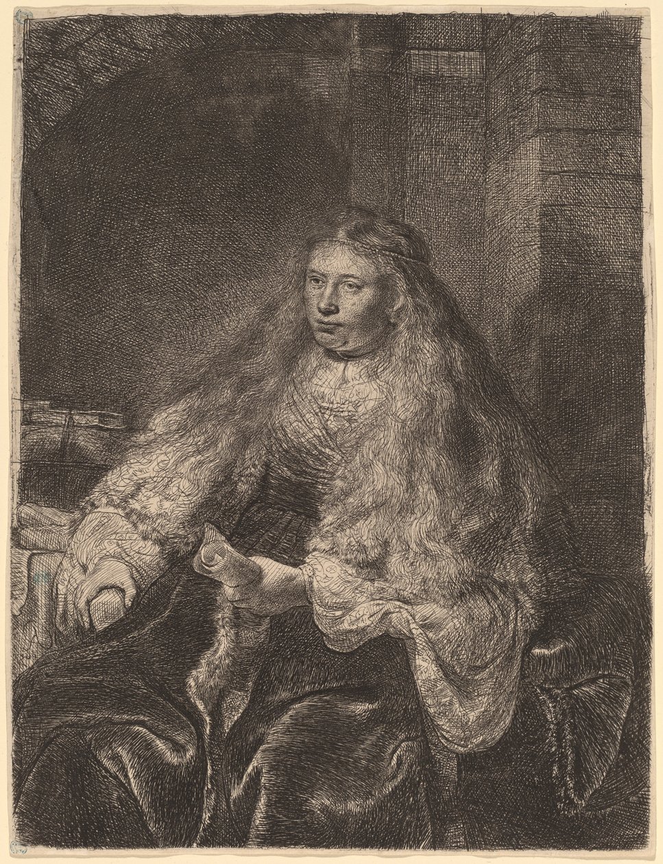 Den store jødiske bruden av Rembrandt van Rijn