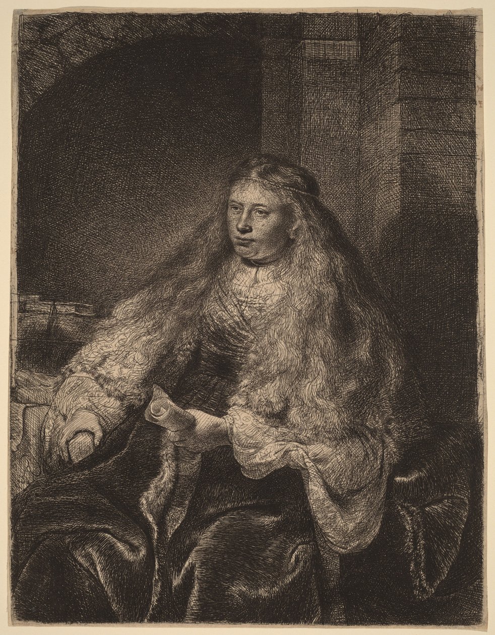 Den store jødiske bruden av Rembrandt van Rijn