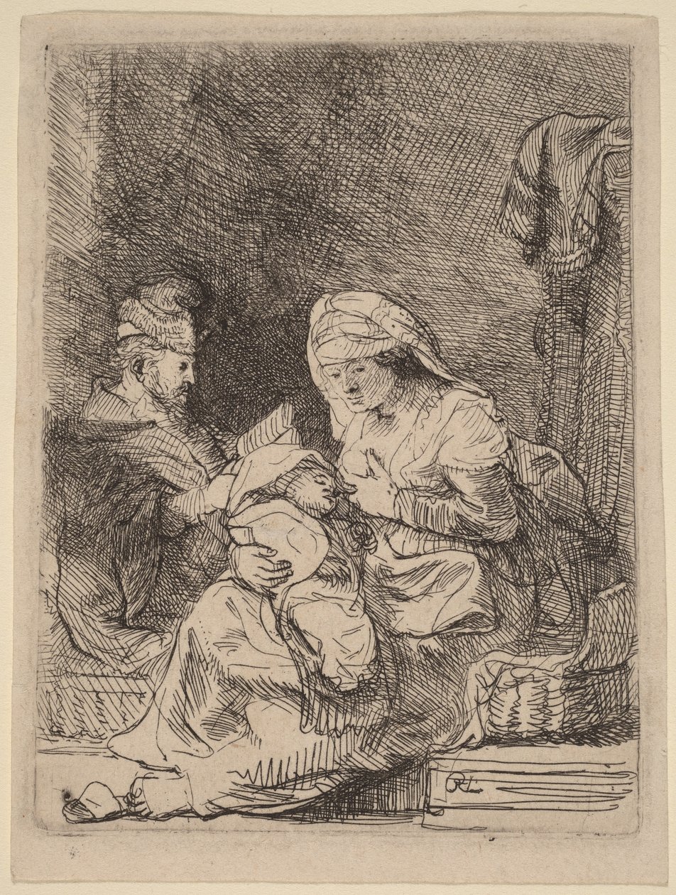 Den hellige familie av Rembrandt van Rijn