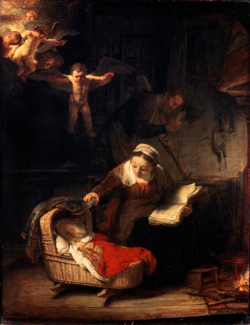 Den hellige familie, 1645. av Rembrandt van Rijn