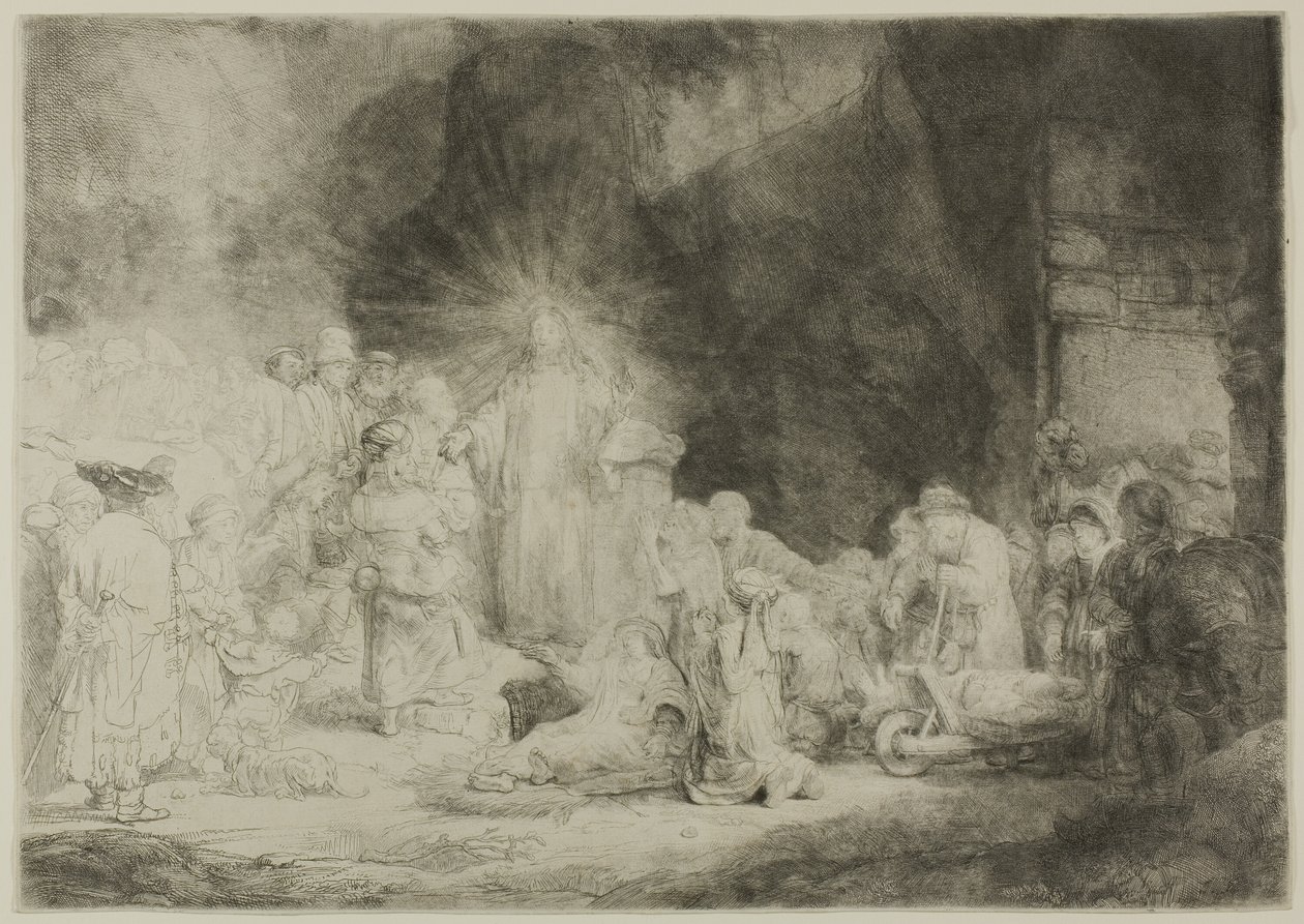 The Hundred Guilder Print av Rembrandt van Rijn