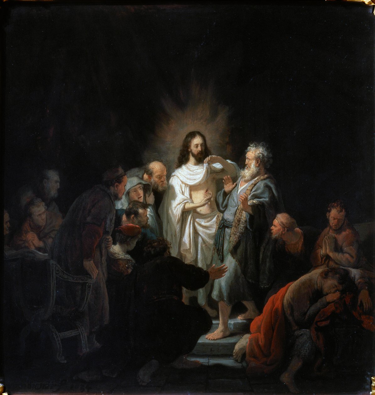 The Incredulity of Saint Thomas, 1634. av Rembrandt van Rijn