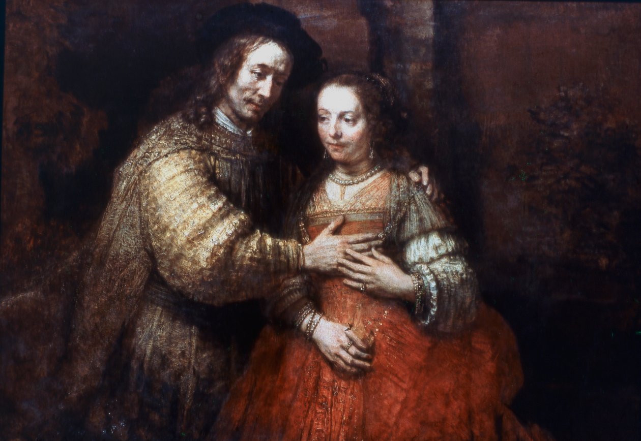 Den jødiske bruden, det kjærlige paret, 1667 av Rembrandt van Rijn