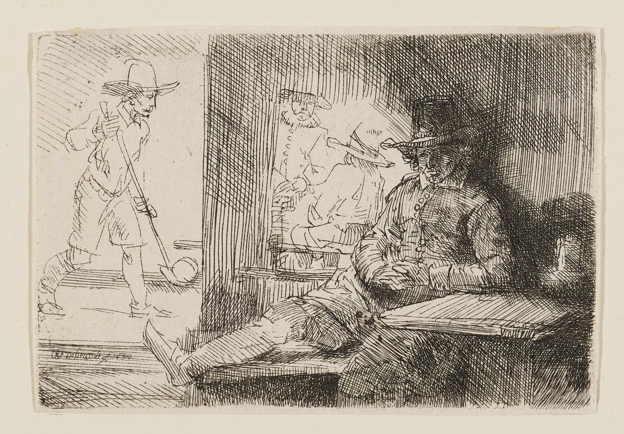 Kolf-spilleren av Rembrandt van Rijn