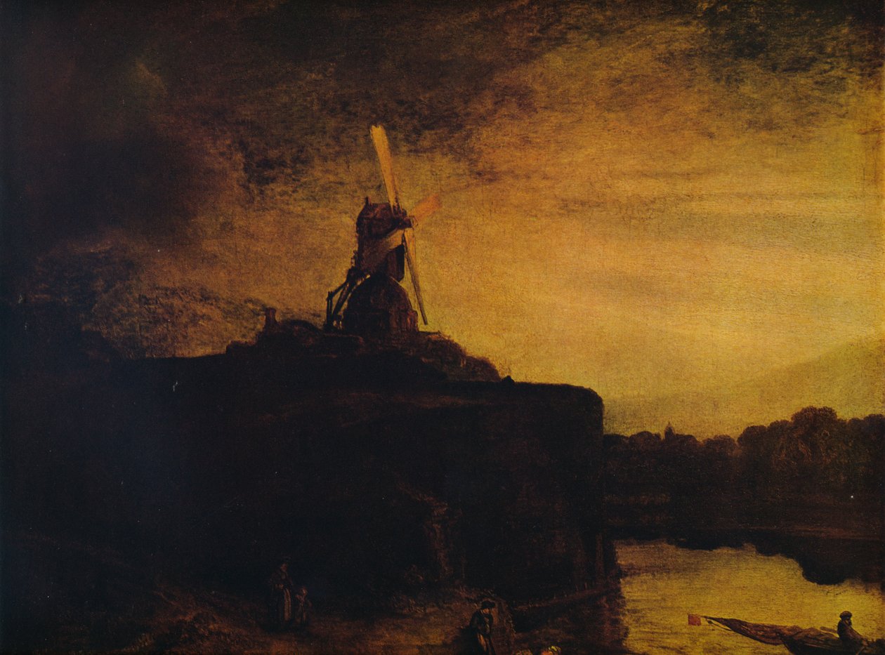 Møllen, 1645-1648 av Rembrandt van Rijn