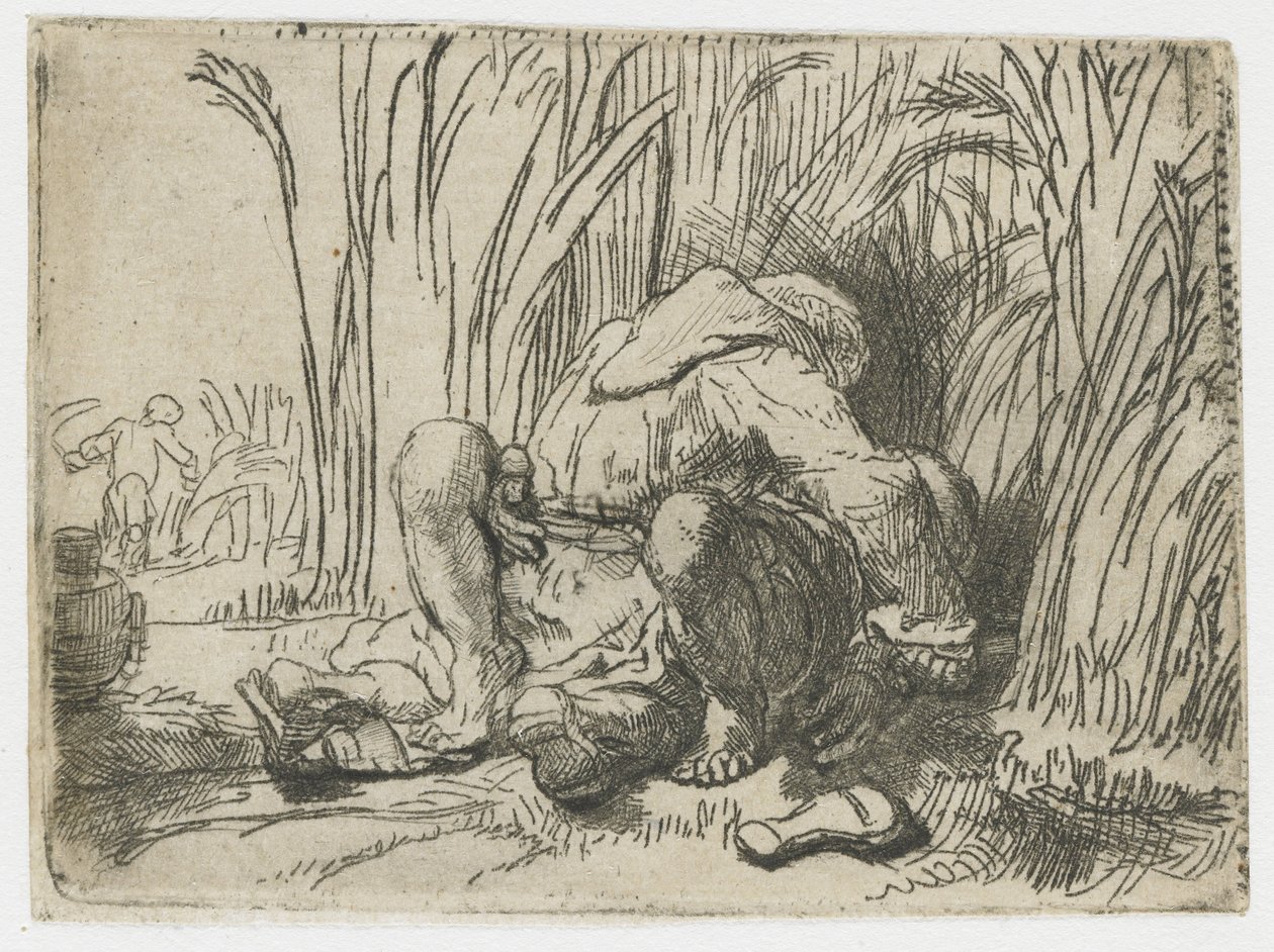 Munken i kornåkeren Munken i kornåkeren av Rembrandt van Rijn