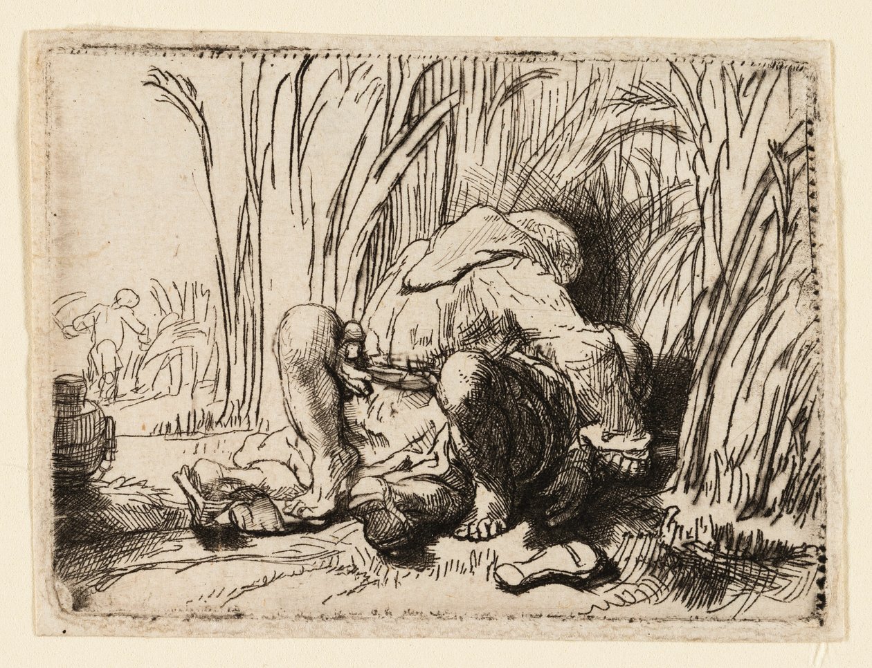 Munken i kornåkeren av Rembrandt van Rijn