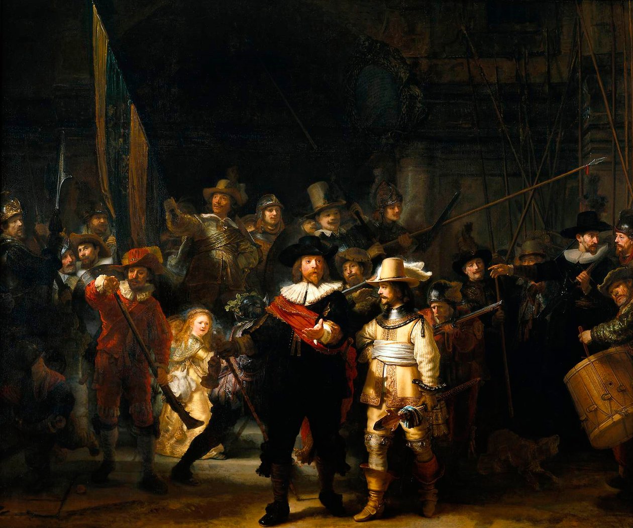Nattevakten, 1642. av Rembrandt van Rijn