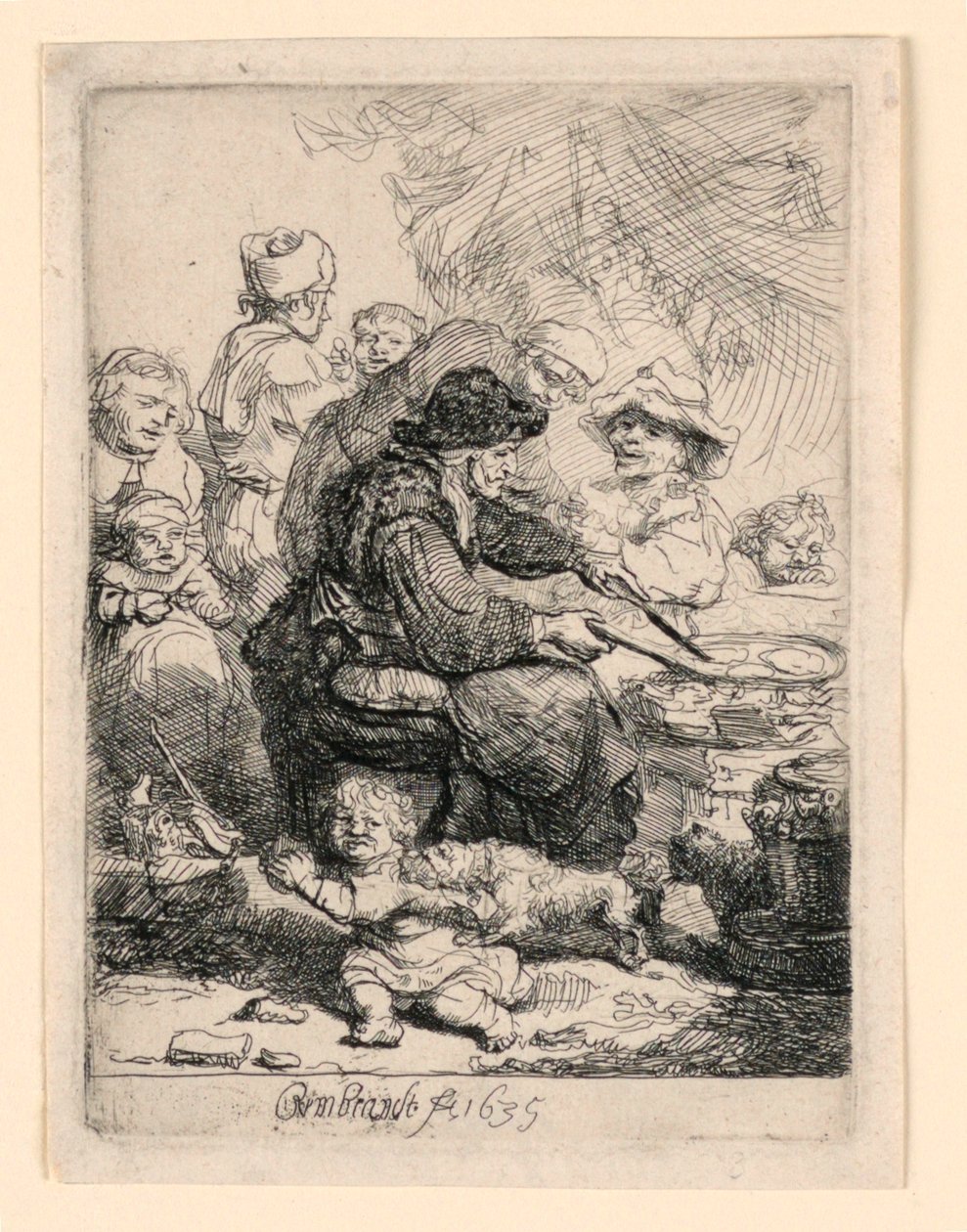 Pannekakekvinnen av Rembrandt van Rijn