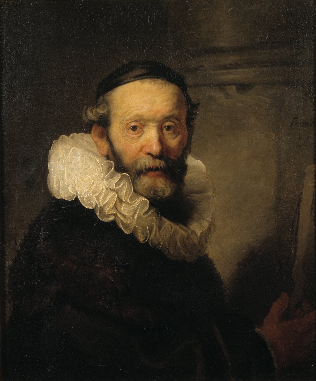 The Preacher Johannes Uttenbogaert, c.1633  av Rembrandt van Rijn