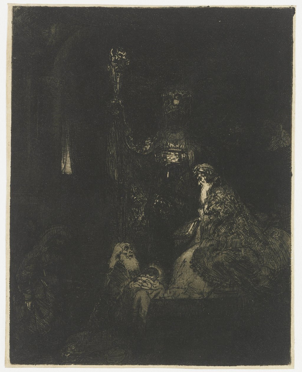 Presentasjonen i tempelet Presentasjonen i templet på den mørke måten av Rembrandt van Rijn