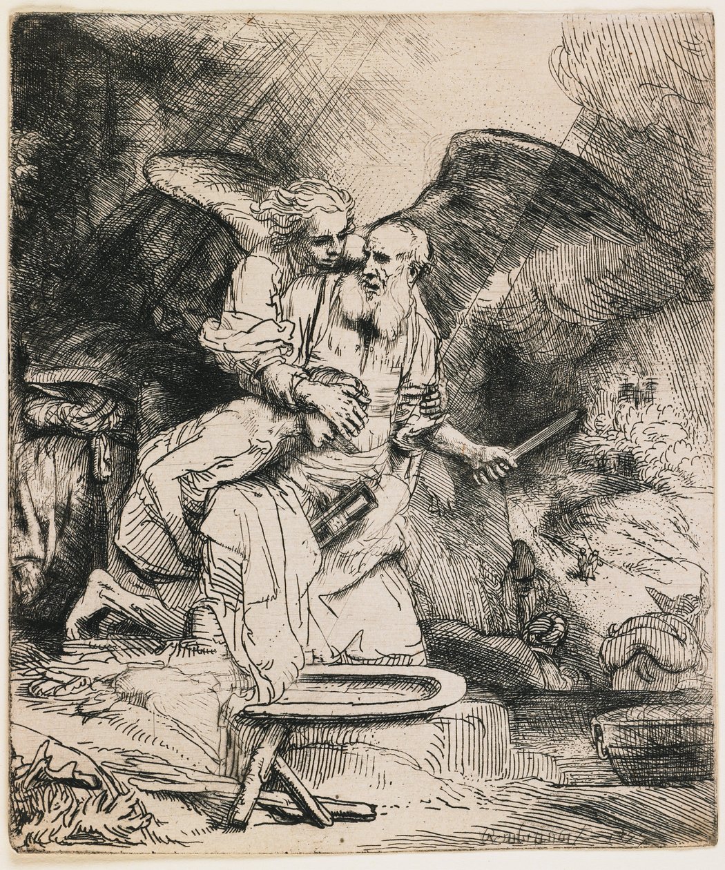 Offeret av Isak av Rembrandt van Rijn