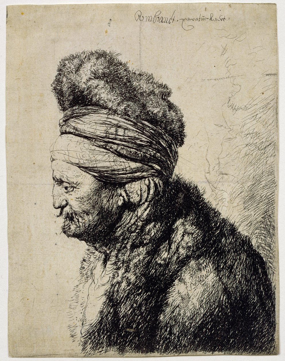 Det andre orientalske hodet av Rembrandt van Rijn