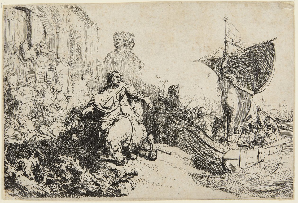 Lykkens skip av Rembrandt van Rijn