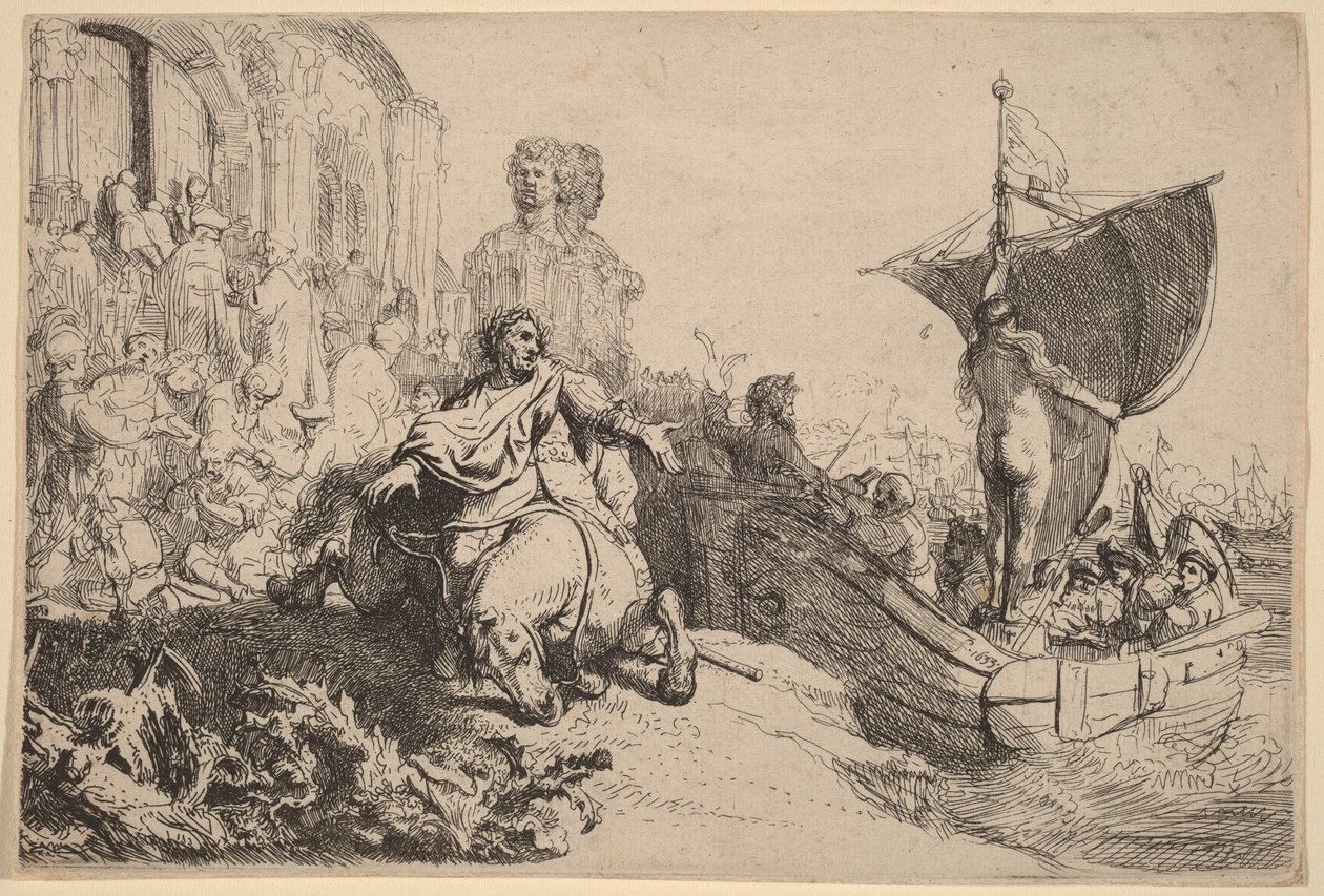 Lykkens skip av Rembrandt van Rijn