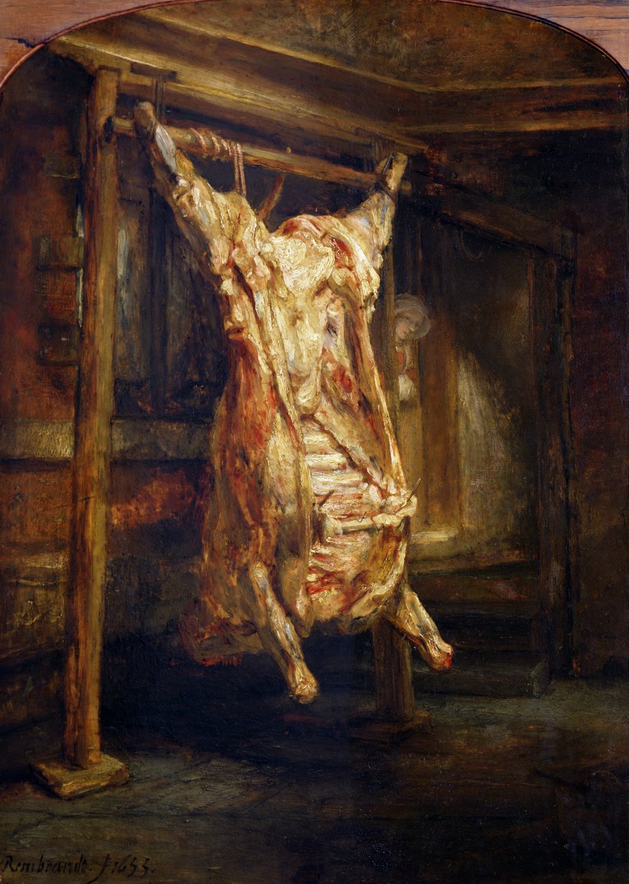 Den slaktede oksen, 1655 av Rembrandt van Rijn