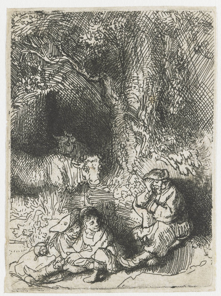 Den sovende gjeteren av Rembrandt van Rijn