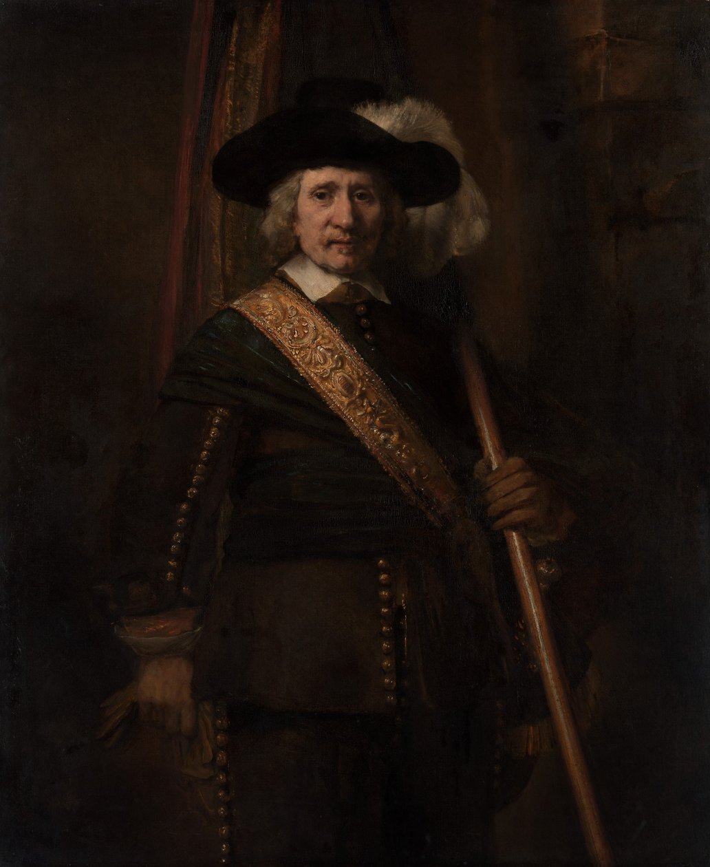 Fanebæreren Floris Soop, 1604-1657, 1654. av Rembrandt van Rijn