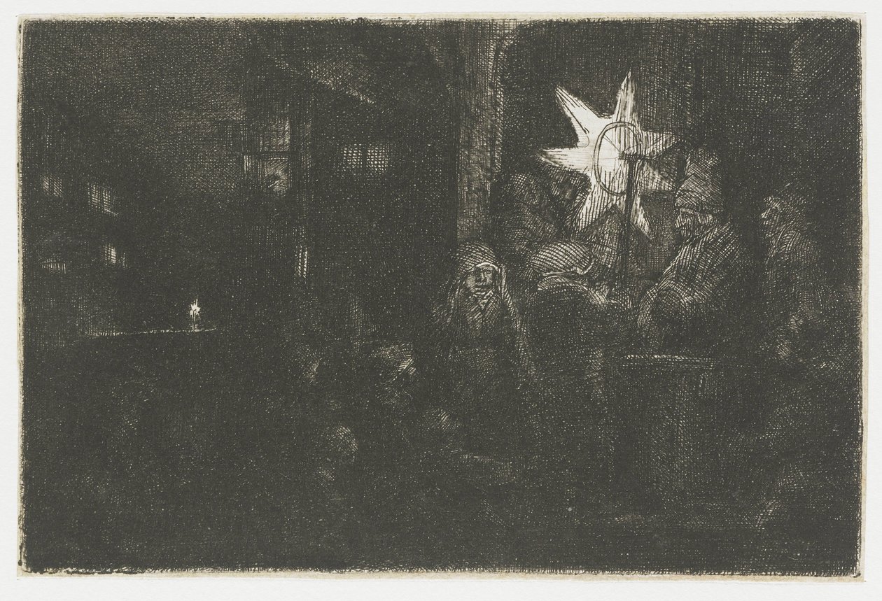 The Star of the Kings: et nattstykke av Rembrandt van Rijn