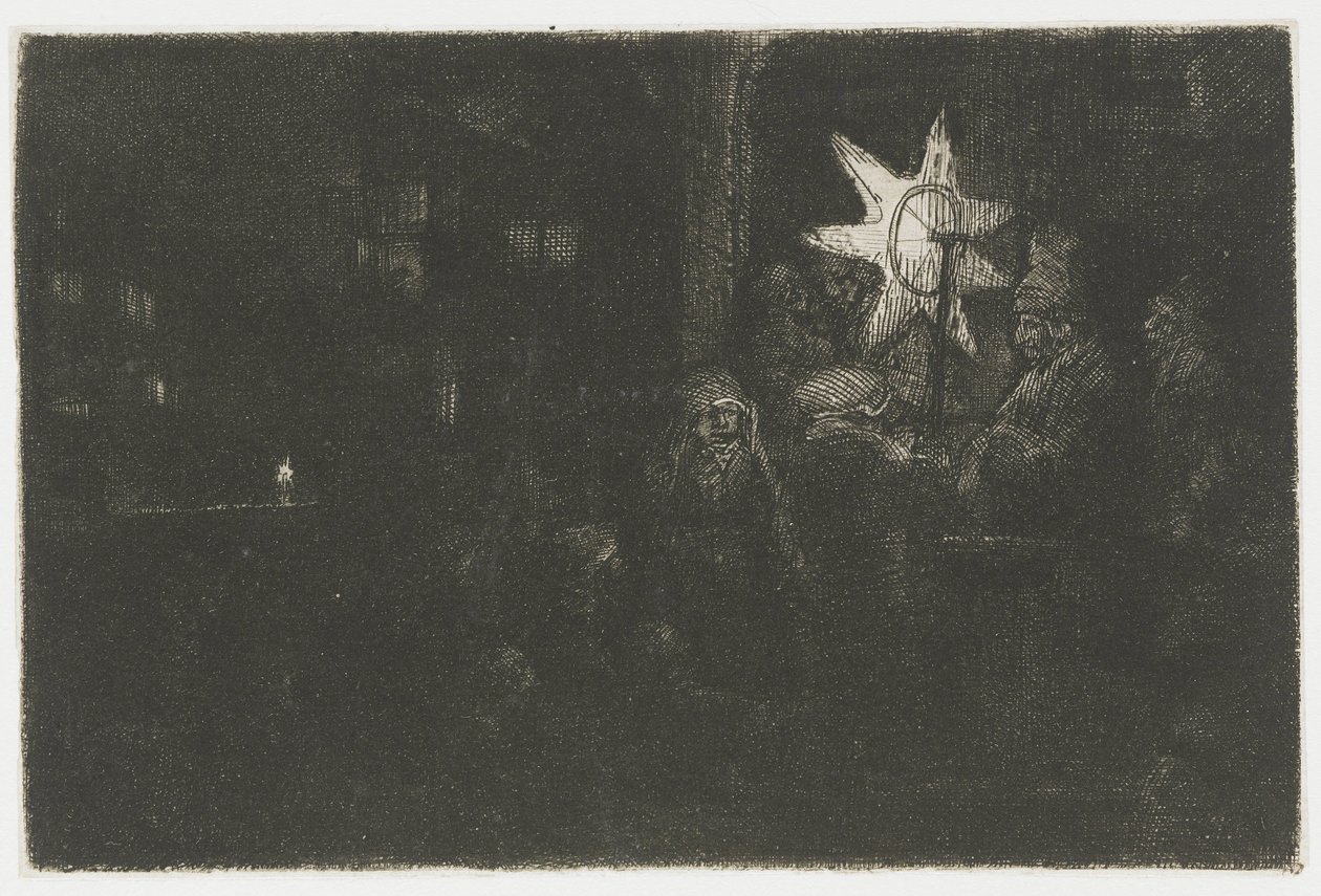 The Star of the Kings: et nattstykke av Rembrandt van Rijn