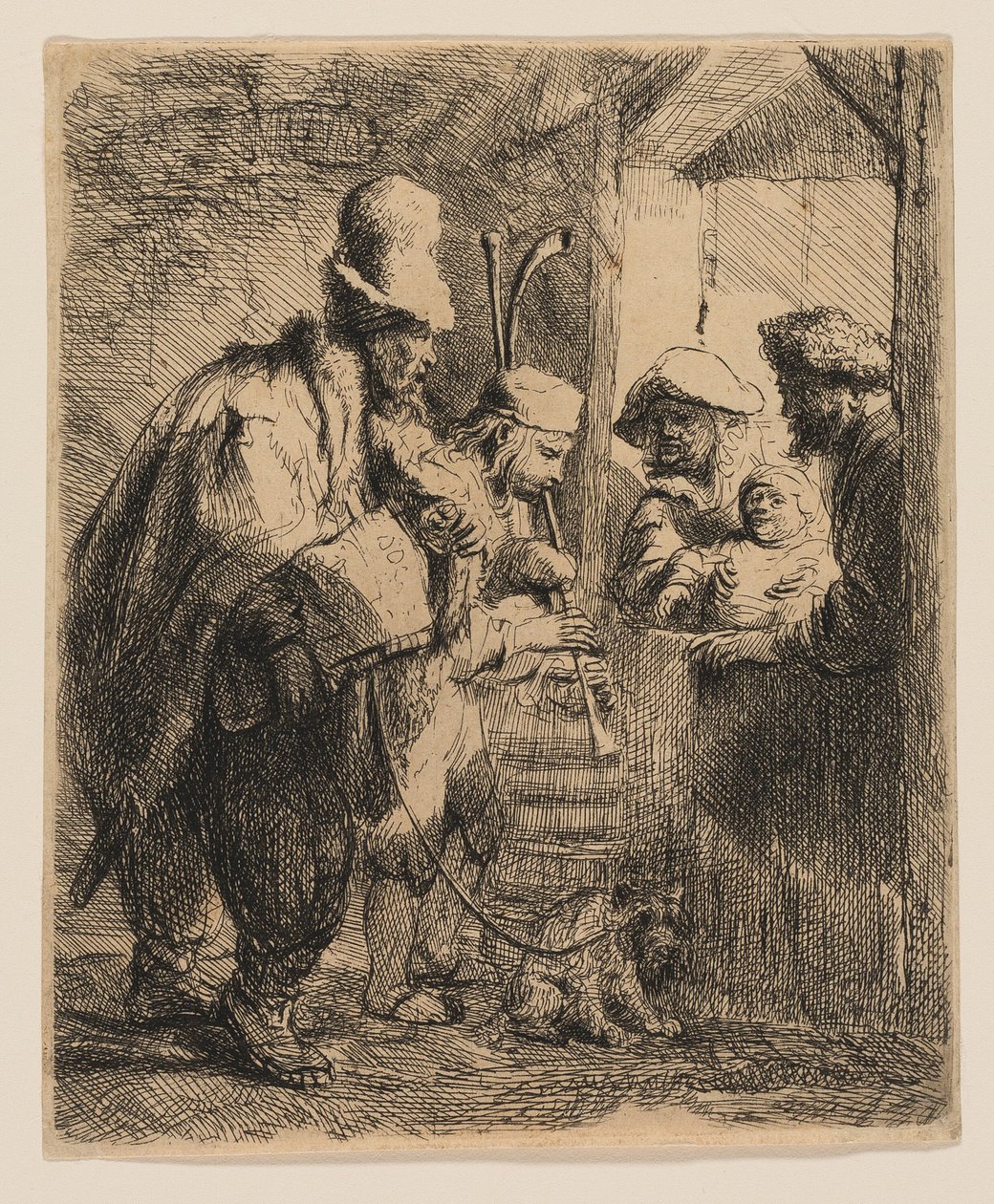 De vandrende musikerne av Rembrandt van Rijn