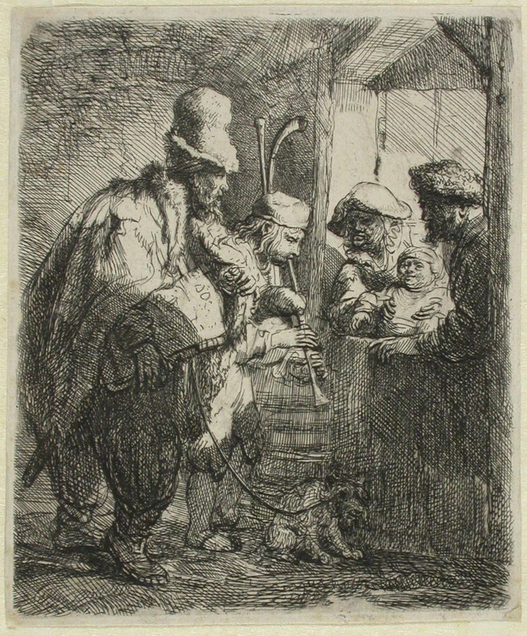 De omvandrende musikerne av Rembrandt van Rijn