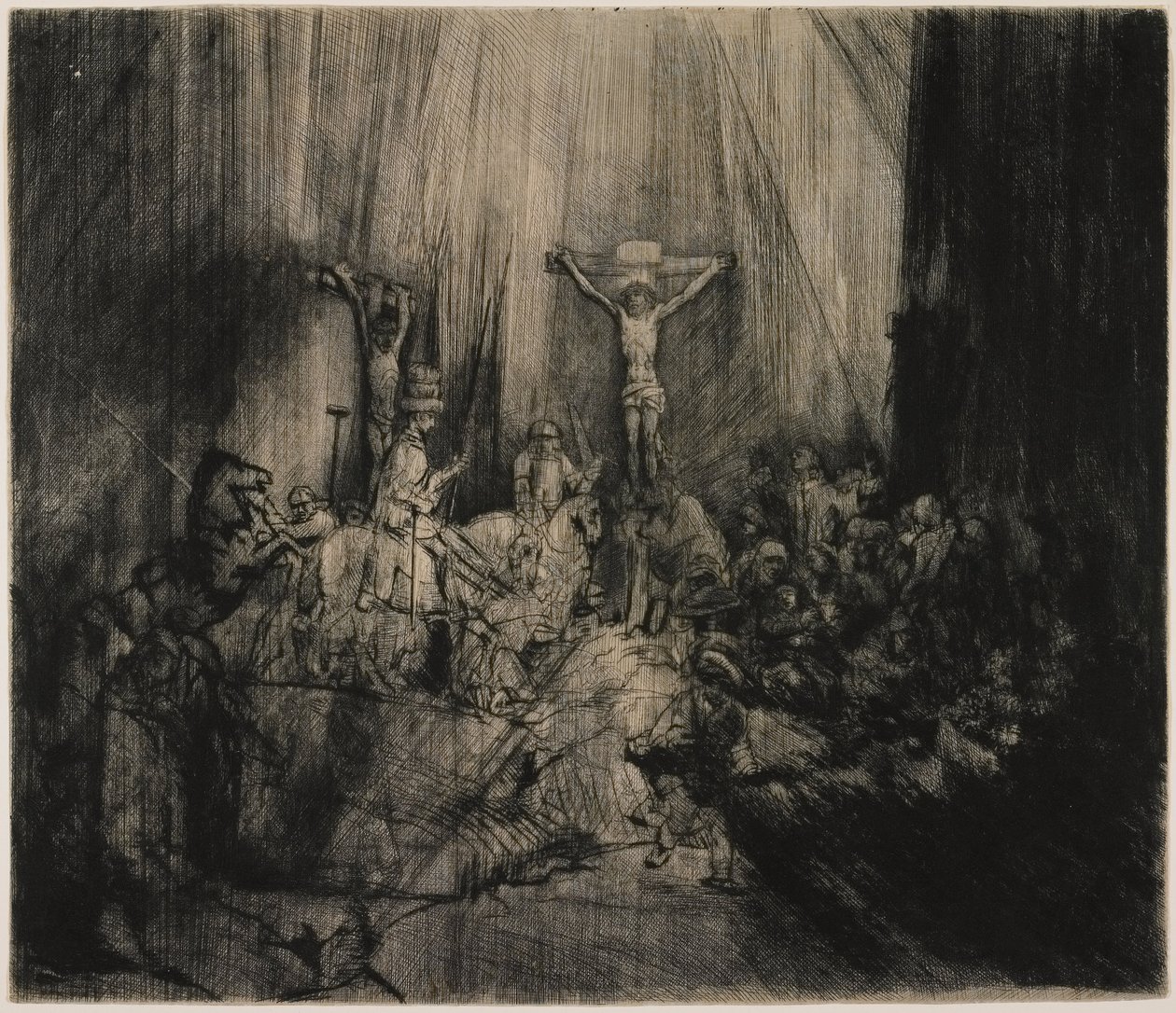 De tre korsene av Rembrandt van Rijn