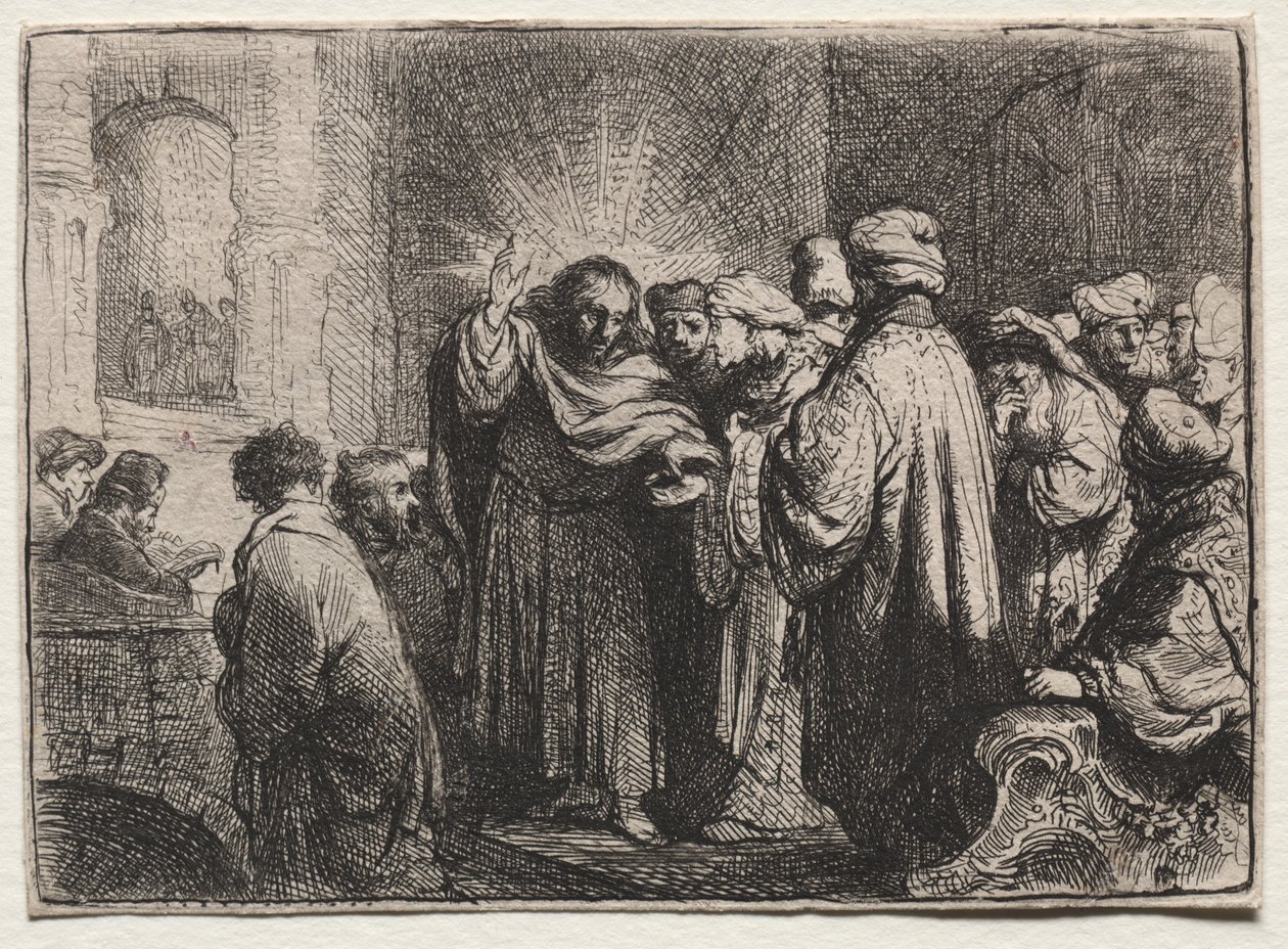The Tribute Money, ca. 1635. av Rembrandt van Rijn