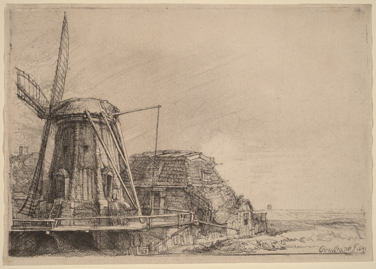 Vindmøllen av Rembrandt van Rijn