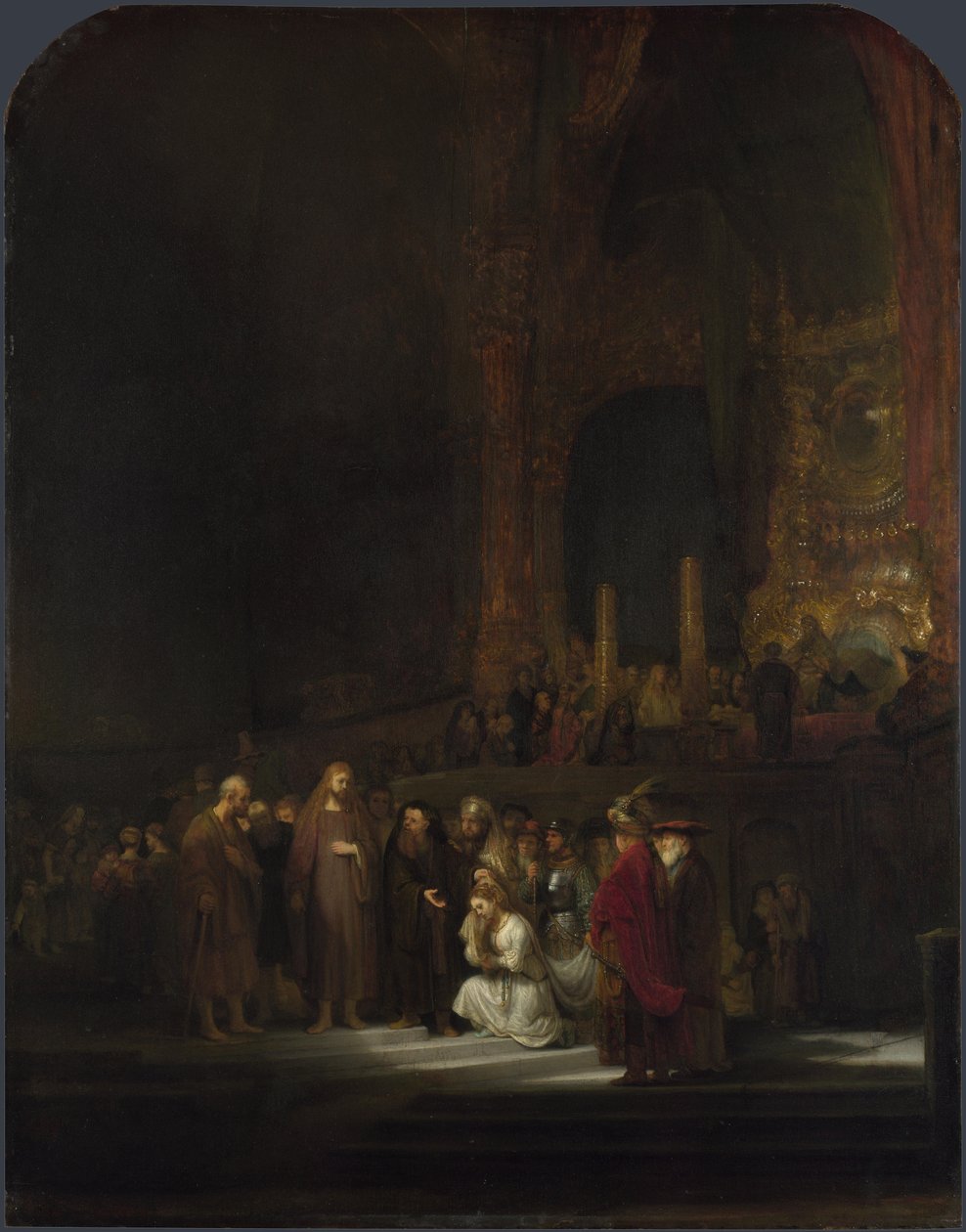 Kvinnen tatt i utroskap, 1644 av Rembrandt van Rijn