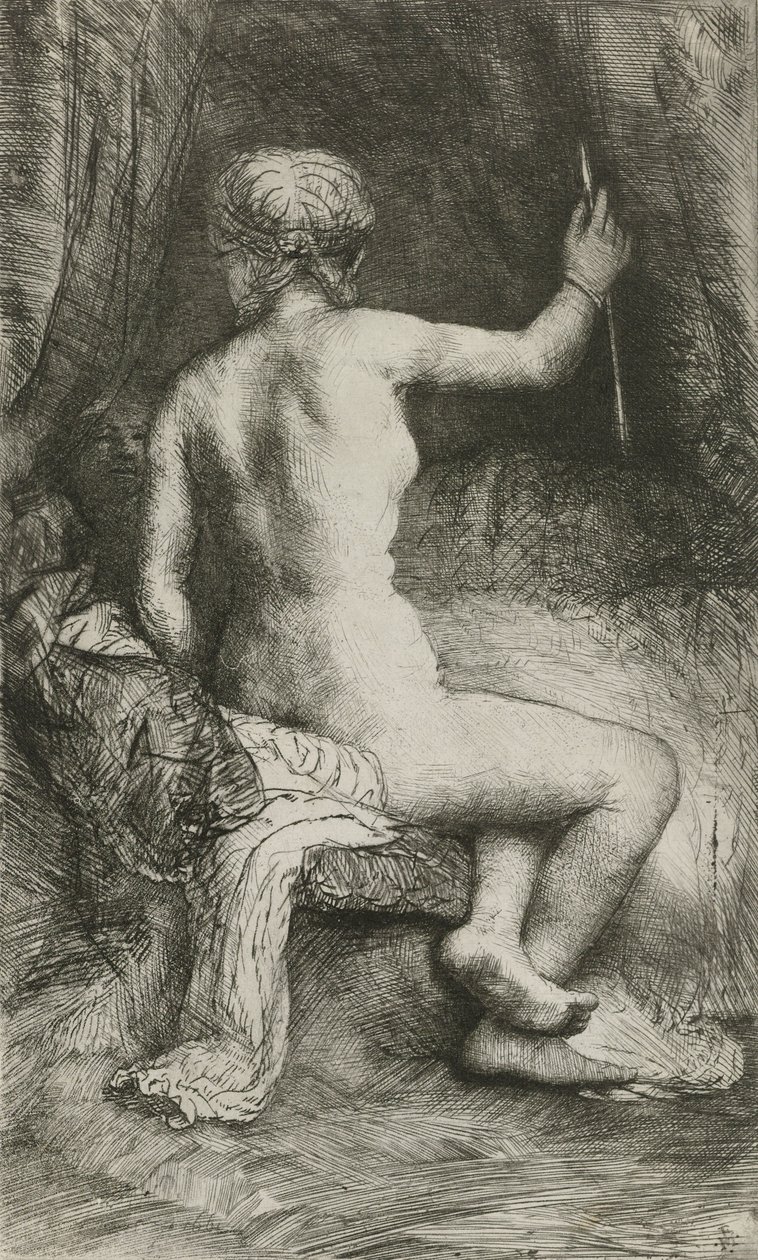 Kvinnen med pilen, 1661 av Rembrandt van Rijn