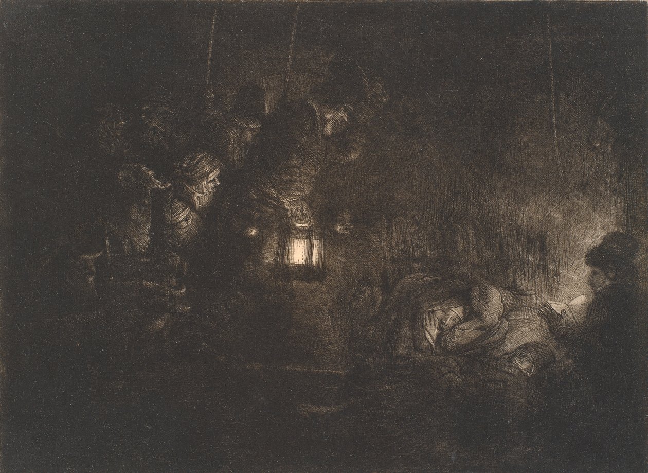 Hyrdenes tilbedelse: et nattstykke av Rembrandt van Rijn