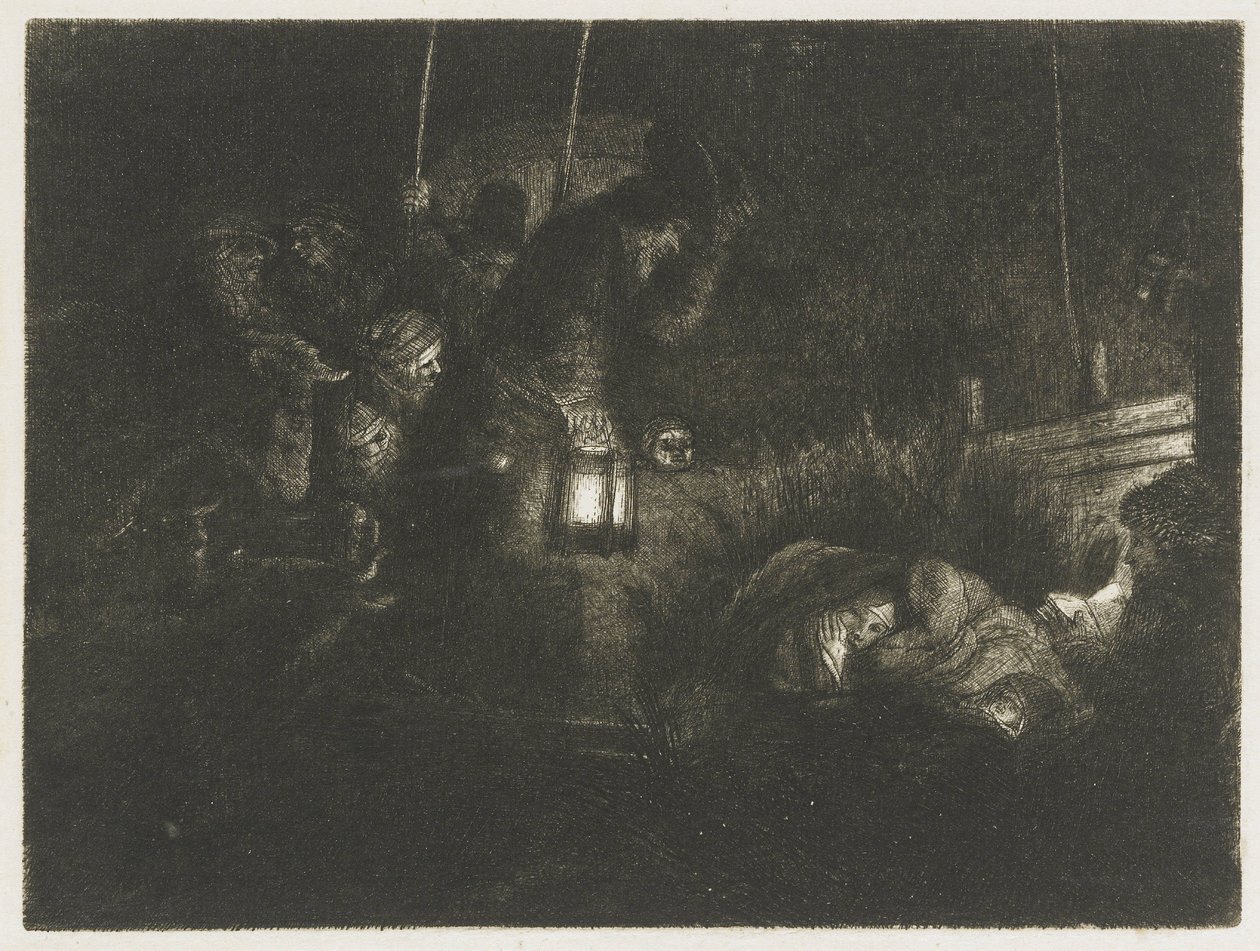 Hyrdenes tilbedelse: et nattstykke av Rembrandt van Rijn
