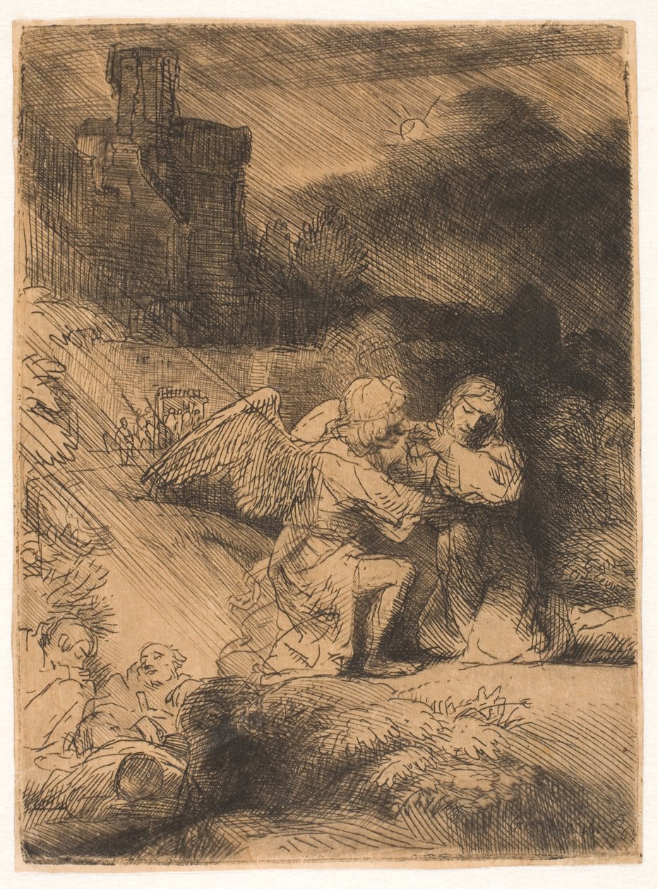 Kvalen i hagen av Rembrandt van Rijn